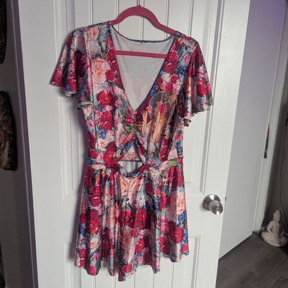 Blackmilk Dresses & Skirts - Blackmilk XL - Fragrance of Violets Rio Playsuit